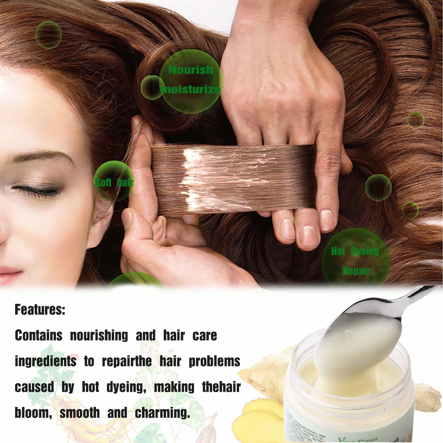 Masque Capillaire aux Herbes pour Nourrir et Réparer les Cheveux