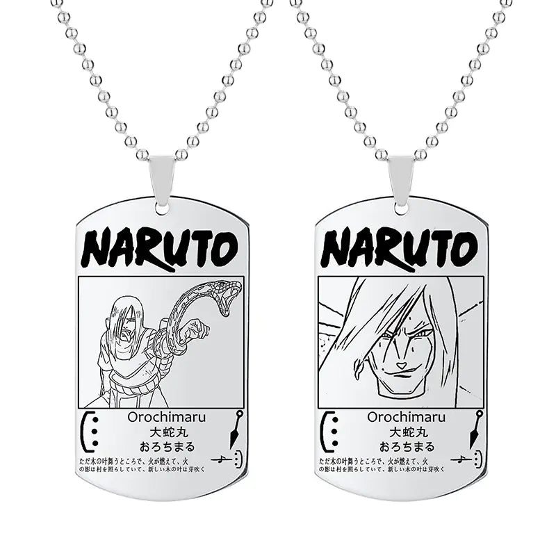 Collier Naruto Anime avec Pendentif Porte-clés Cadeau
