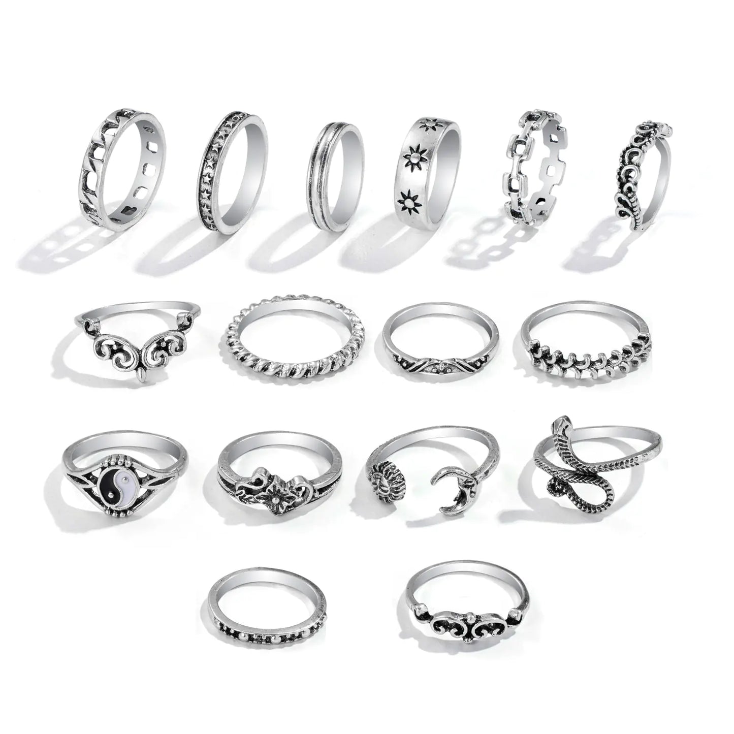 Personalized Retro Trendy Ring with Embossed Design