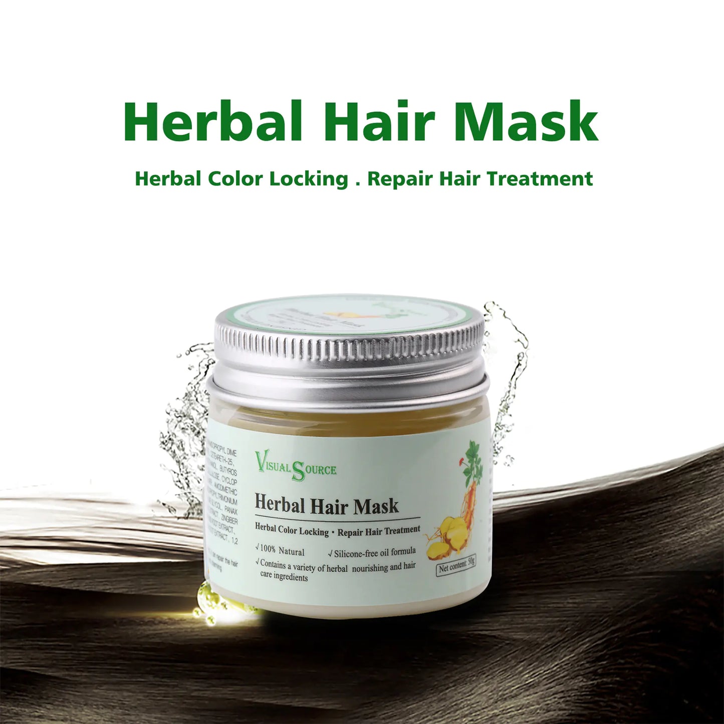 Masque Capillaire aux Herbes pour Nourrir et Réparer les Cheveux