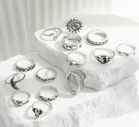 Personalized Retro Trendy Ring with Embossed Design