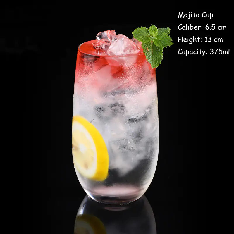 Wine Glass Set of 5 Elegant Drinking Cups