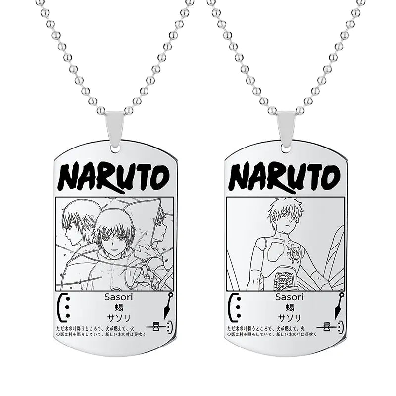 Collier Naruto Anime avec Pendentif Porte-clés Cadeau