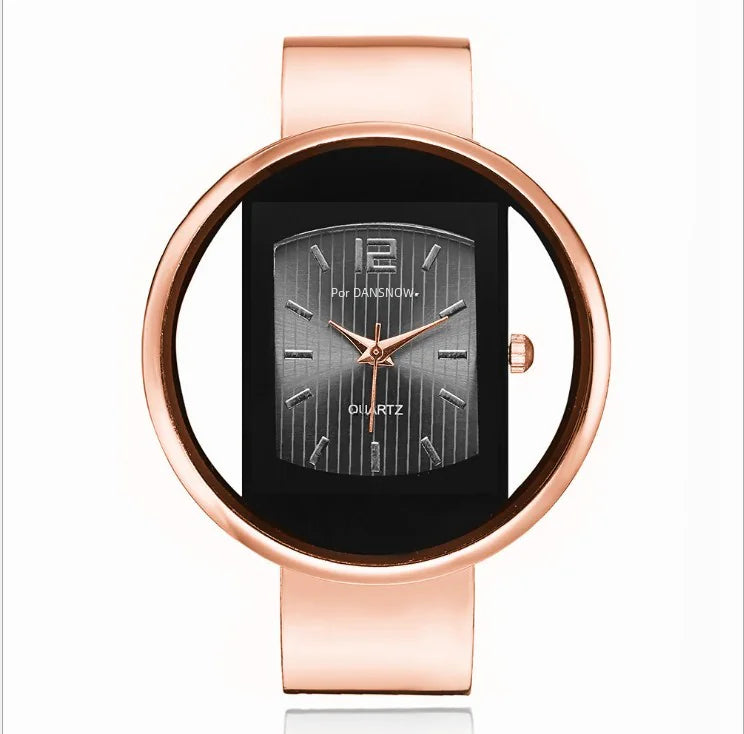 Fashionable Women's Steel Band Quartz Watch Bracelet