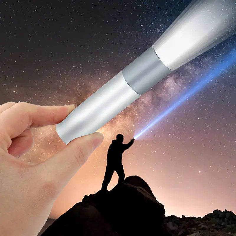 Lampe de poche LED en alliage d'aluminium portable avec zoom