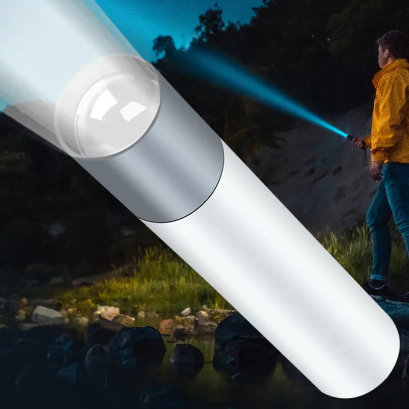 Lampe de poche LED en alliage d'aluminium portable avec zoom