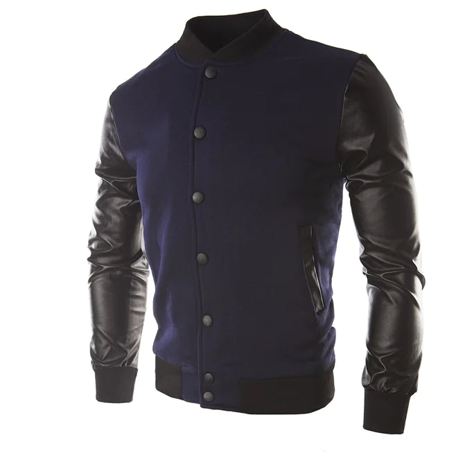 Plus Size Baseball Jacket for Men