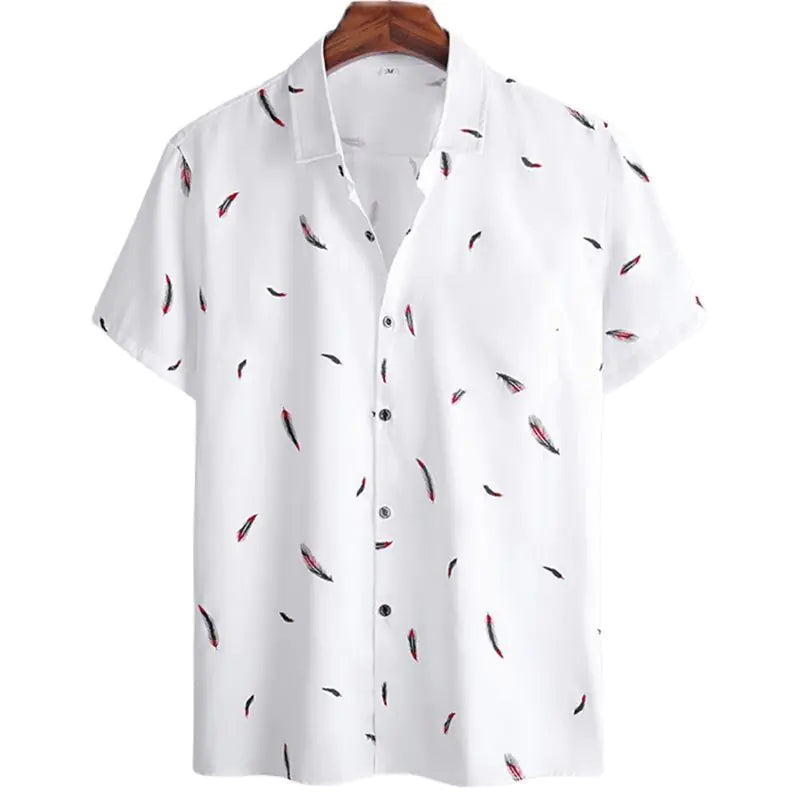 Harajuku Hawaiian Beach Casual Men's Shirt