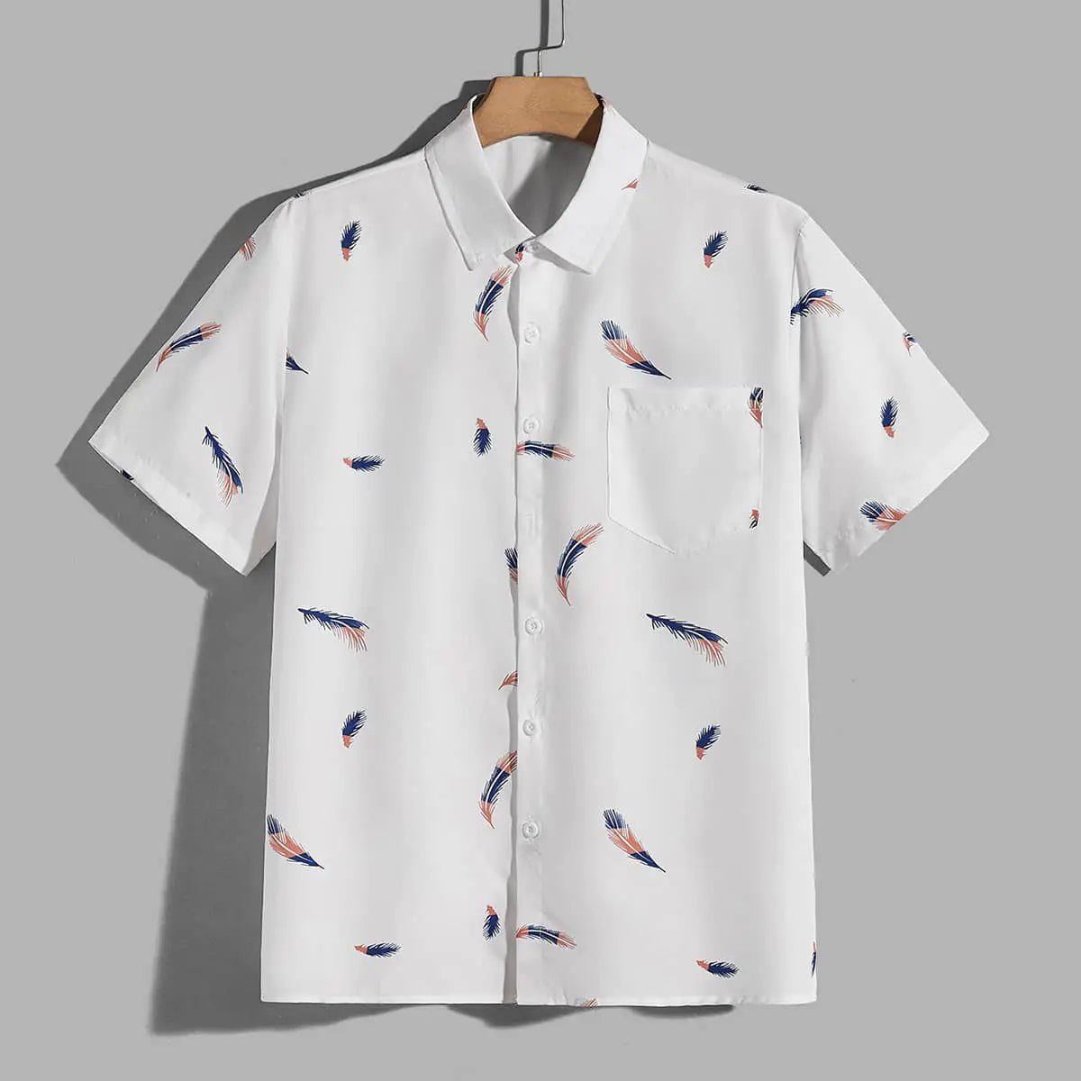 Harajuku Hawaiian Beach Casual Men's Shirt