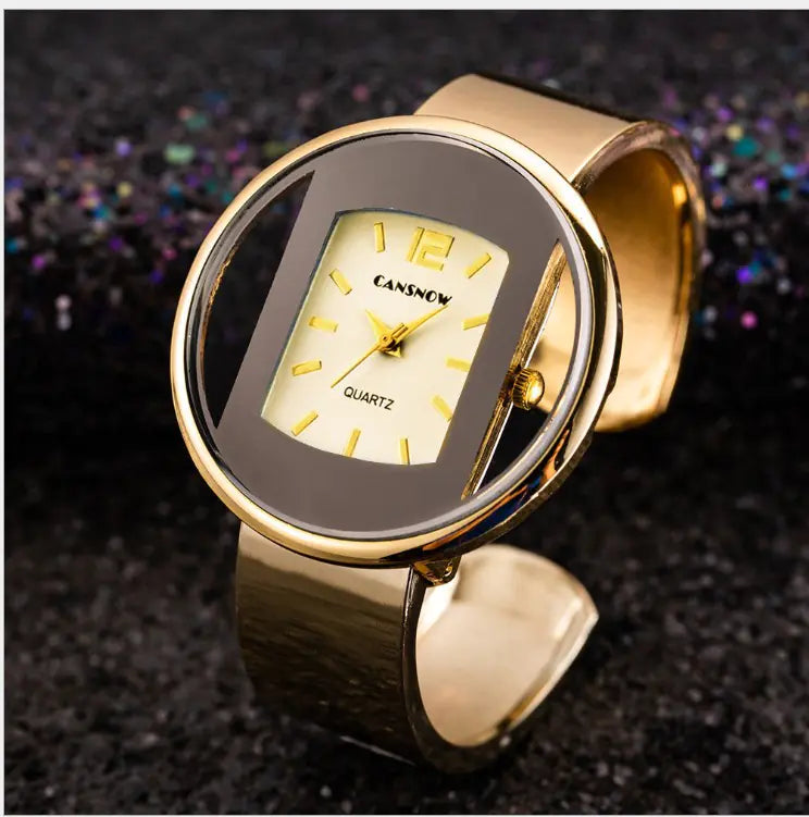 Fashionable Women's Steel Band Quartz Watch Bracelet