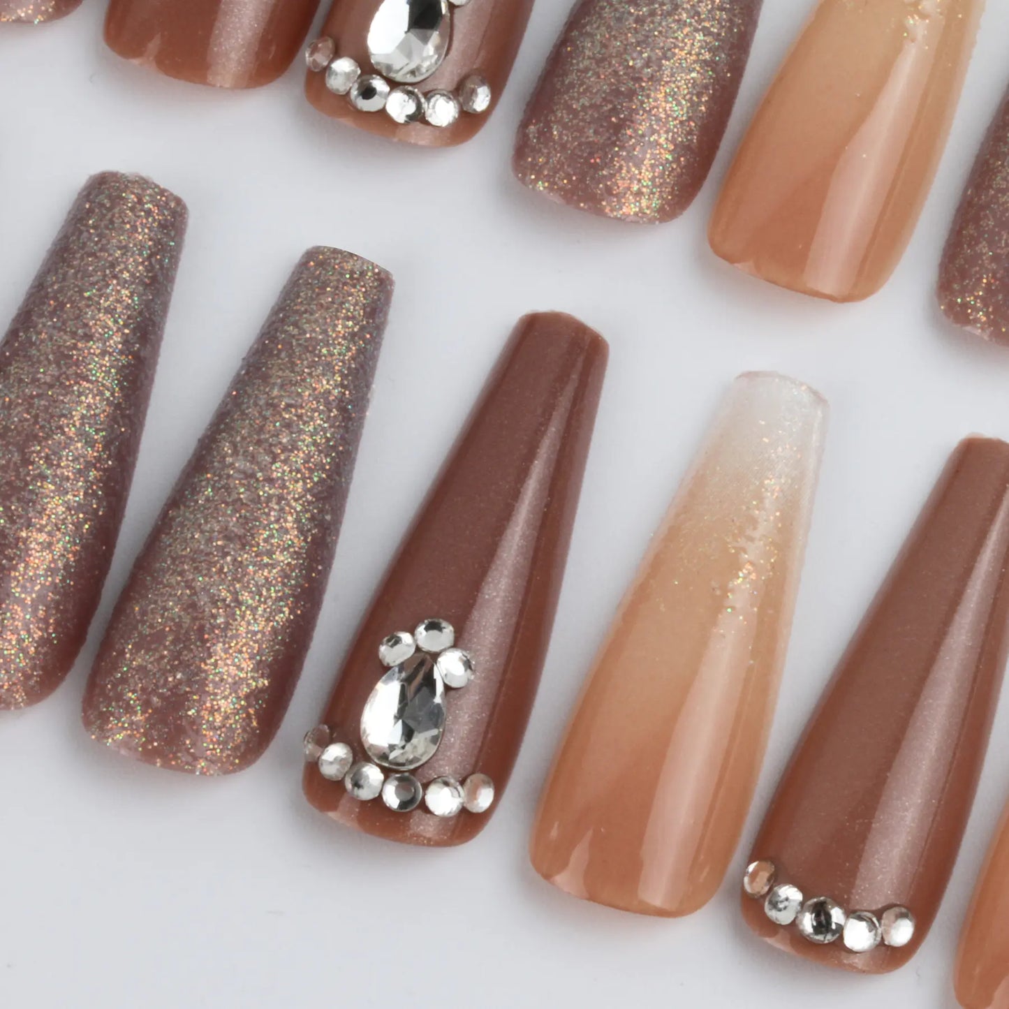 Nail Stickers with Drill Long Ladder Finished Product