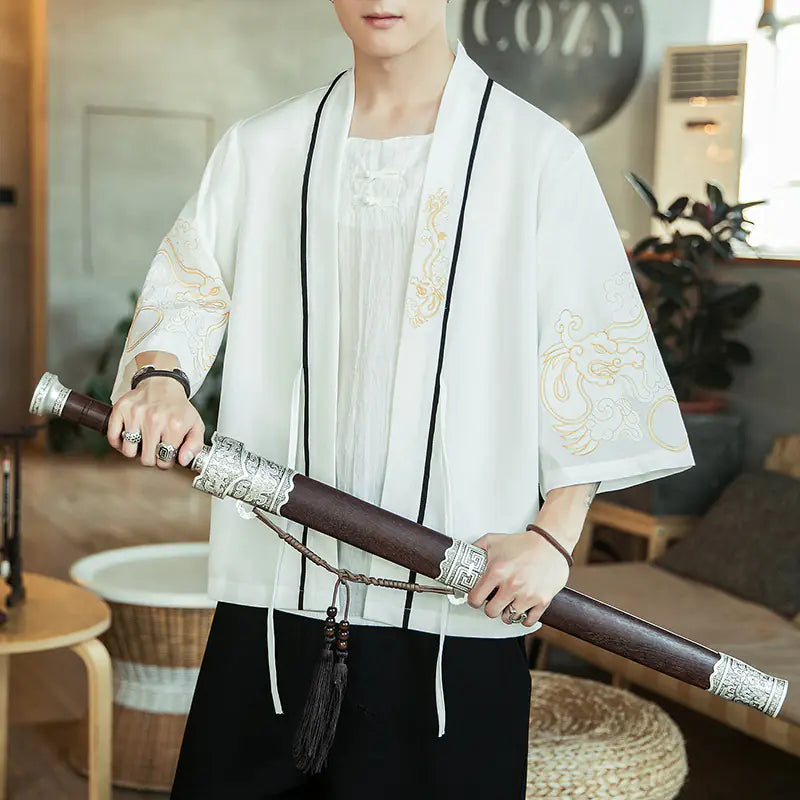 Chinese Style Retro Jacket for Young Men