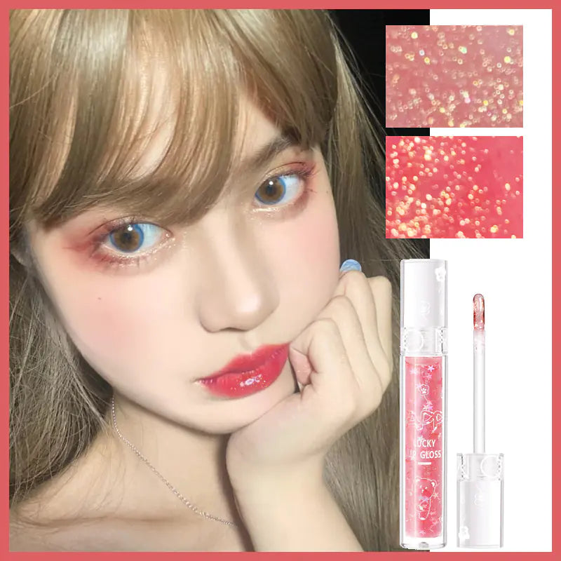 Gloss à Lèvres Cristal Diamant Étoilé - Brillance Gelée Hydratante