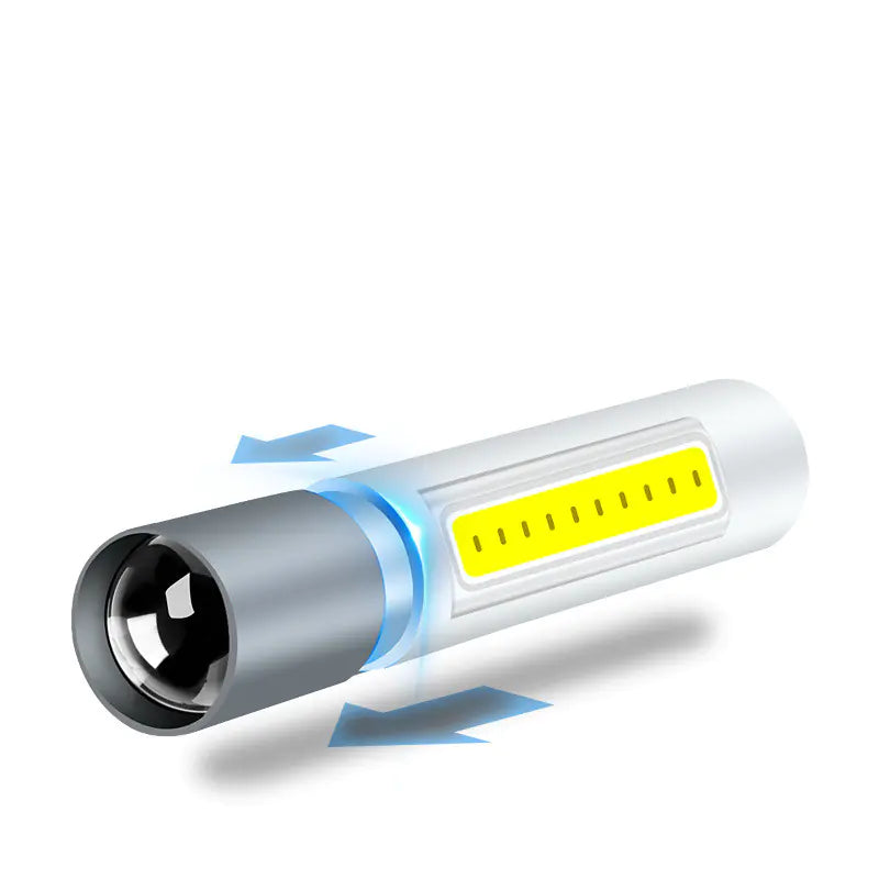 Lampe de poche LED en alliage d'aluminium portable avec zoom