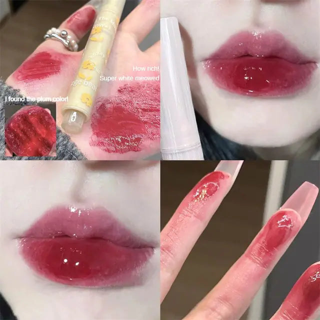Flower Love Jelly Mirror Lipstick - Waterproof & Moisturizing