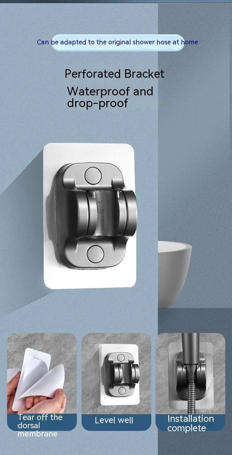 Adjustable Supercharged Shower Head with Hose
