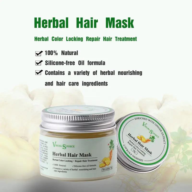 Masque Capillaire aux Herbes pour Nourrir et Réparer les Cheveux