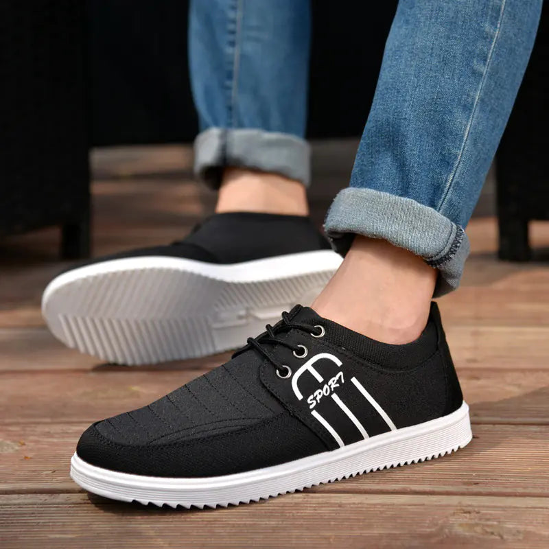Casual Canvas Men's Shoes, Breathable Slip-Resistant Sneakers