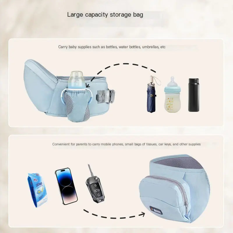Porte-bébé Multifonctionnel, Écharpe de Portage, Bretelle