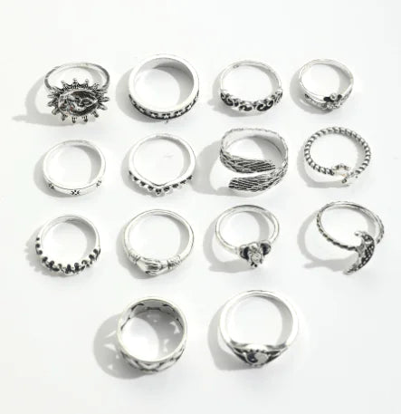 Personalized Retro Trendy Ring with Embossed Design