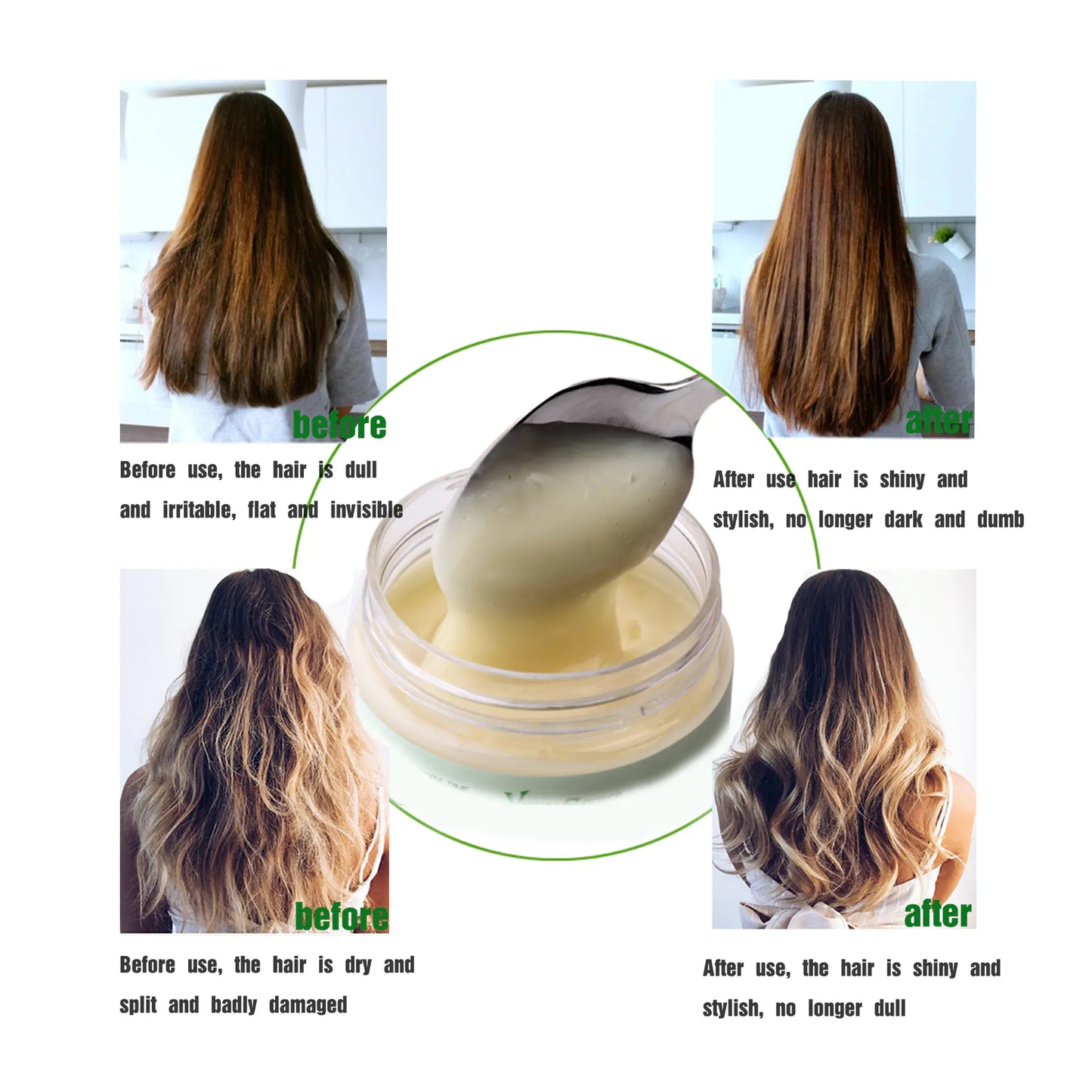 Herbal Hair Mask for Nourishing and Repairing Hair