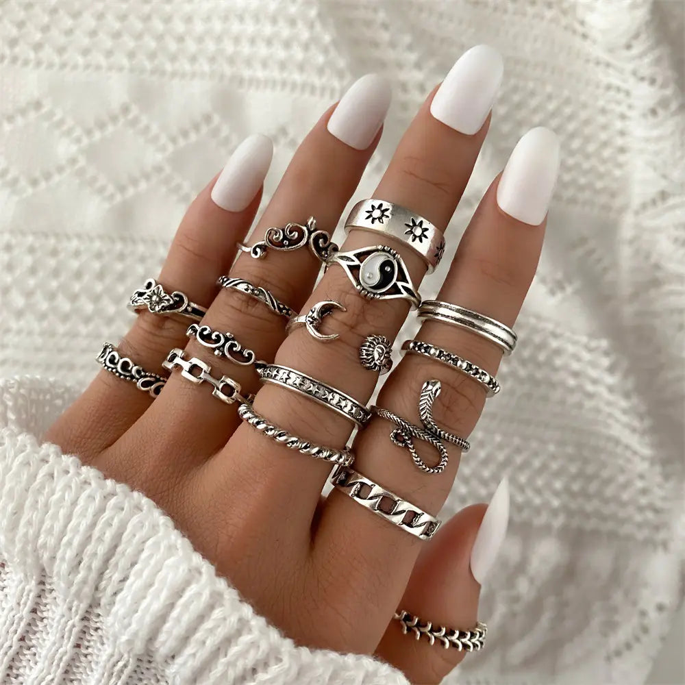 Personalized Retro Trendy Ring with Embossed Design