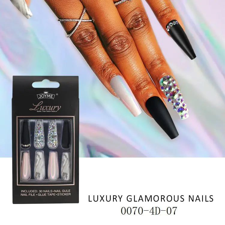 Nail Stickers with Drill Long Ladder Finished Product