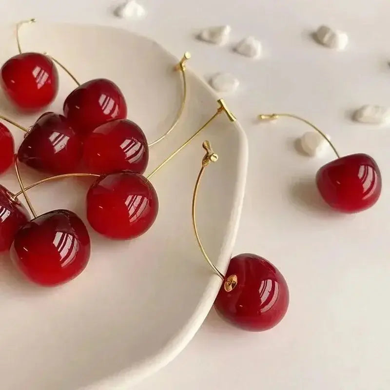 Trendy Small Fresh Sweet Lovely Cherry Pendant