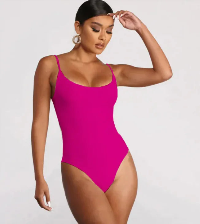 Plus Size Backless Tether Sling Vest