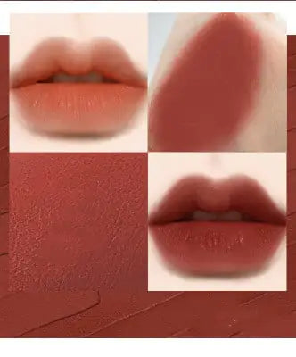Rouge à Lèvres Non-Collant dans un Tube Doré en Spirale - Longue Tenue