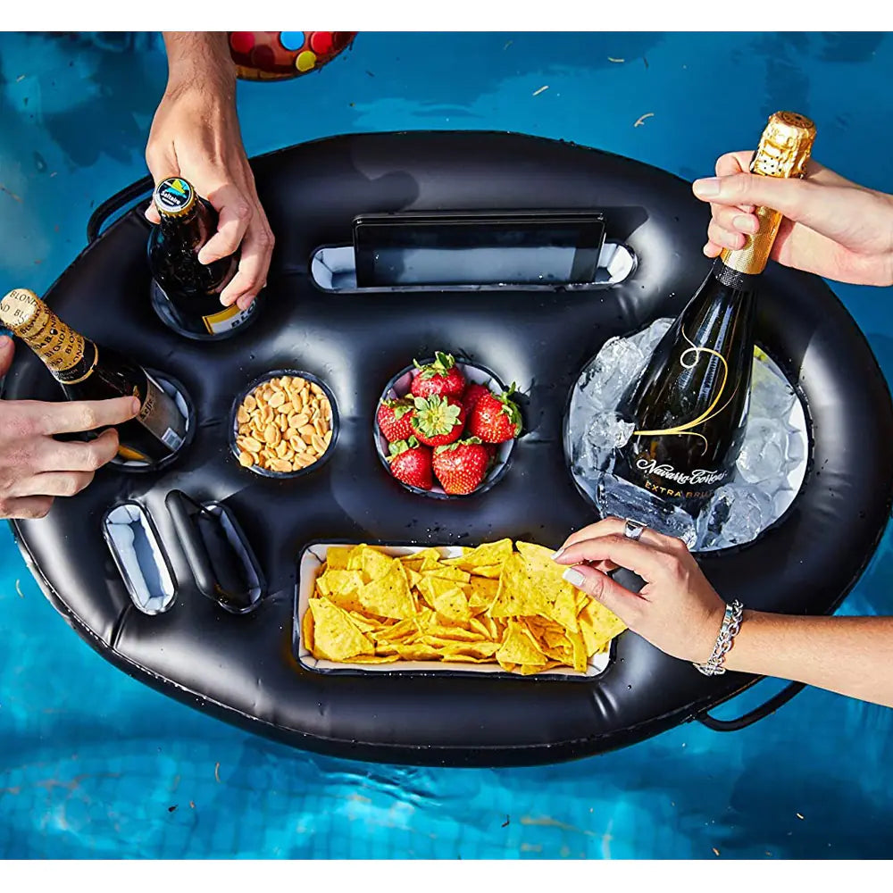 Plateau Gonflable Porte-Boissons pour Fêtes Piscine