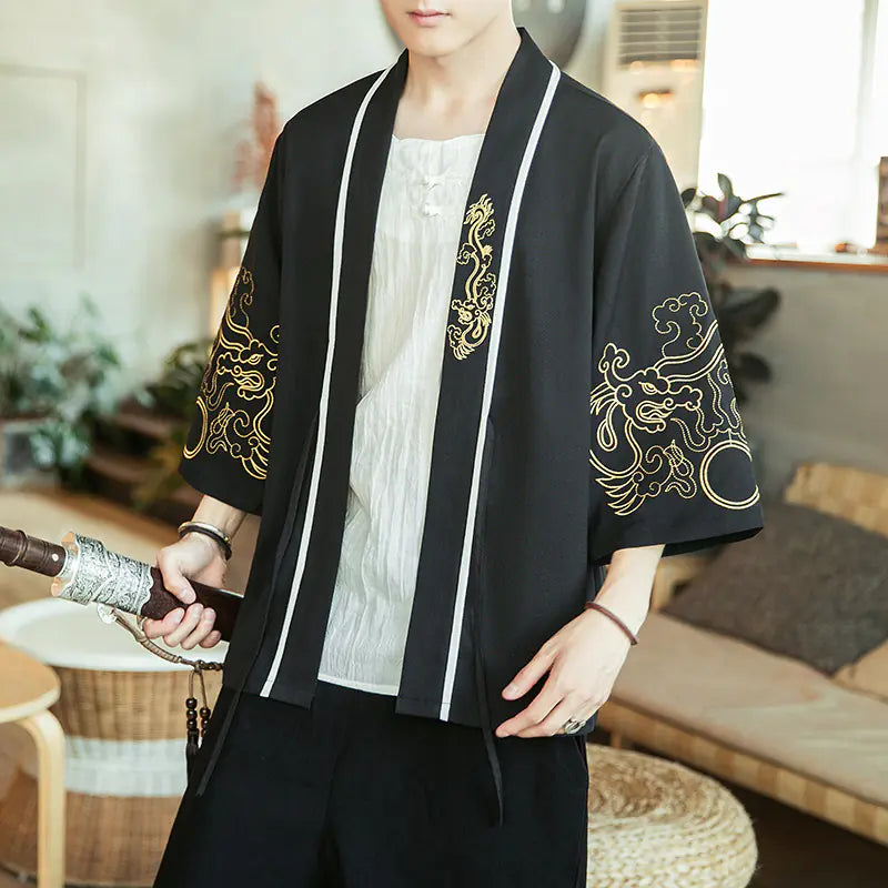 Chinese Style Retro Jacket for Young Men