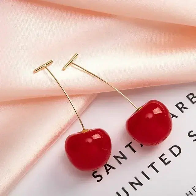 Trendy Small Fresh Sweet Lovely Cherry Pendant