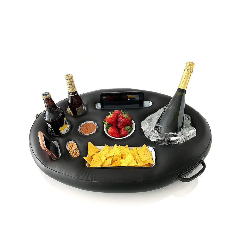 Plateau Gonflable Porte-Boissons pour Fêtes Piscine
