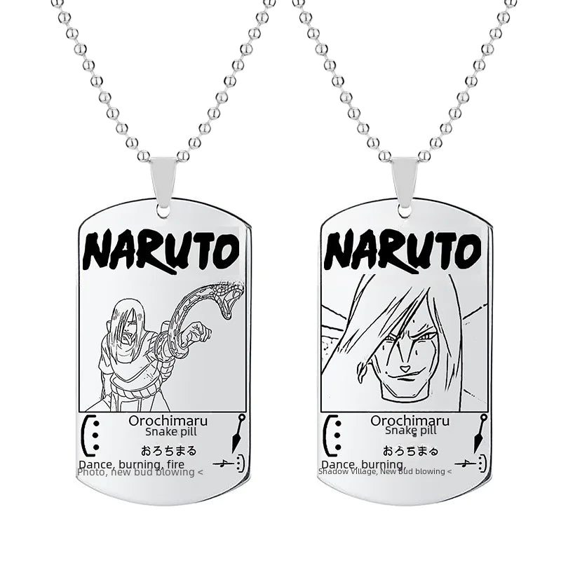 Collier Naruto Anime avec Pendentif Porte-clés Cadeau