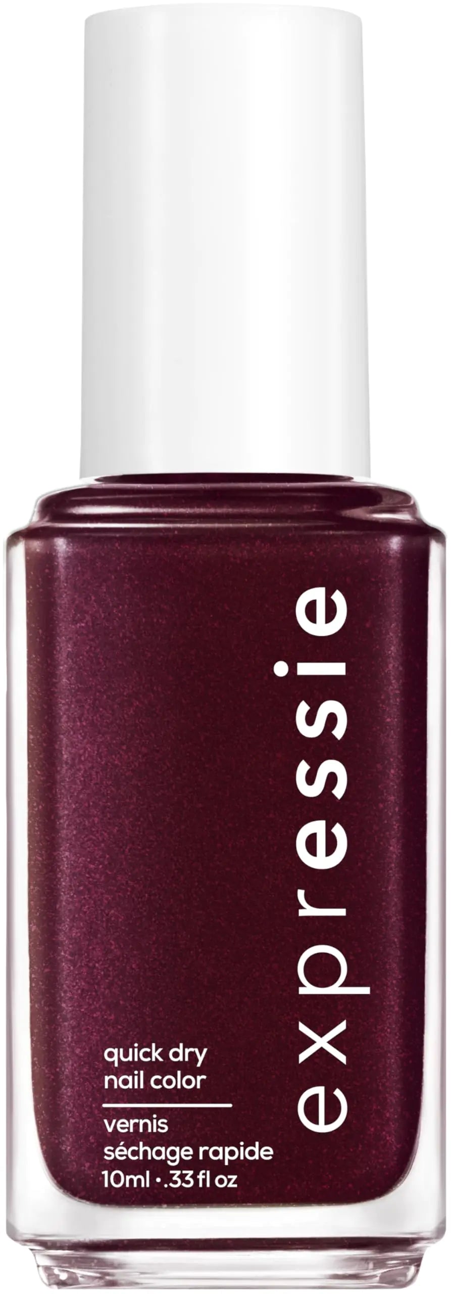 Essie expressie Quick-Dry Nail Polish 8-Free Vegan Dark Purple Breaking The Bold 0.33 fl oz