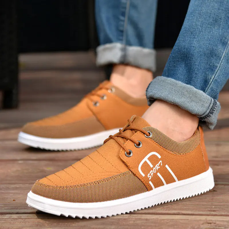 Casual Canvas Men's Shoes, Breathable Slip-Resistant Sneakers