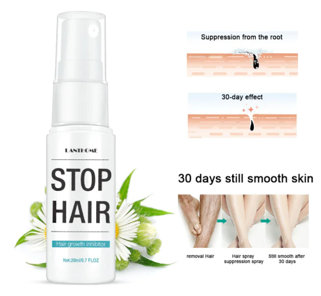 Spray Inhibiteur de Croissance des Cheveux pour le Contrôle Capillaire