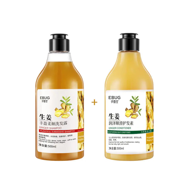 Shampooing au Gingembre 500ml et Après-shampoing He Shou Wu