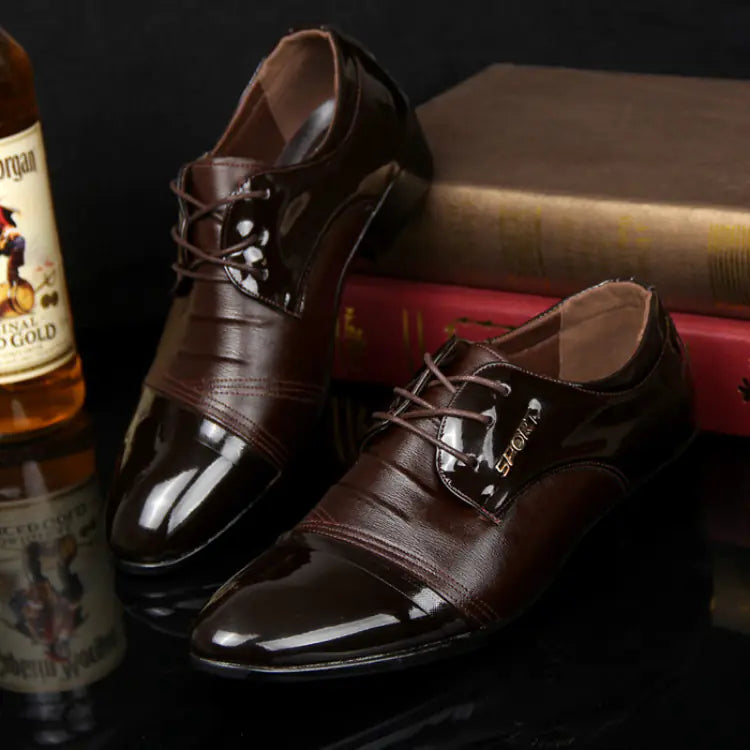 Men's Casual Pointed Leather Shoes