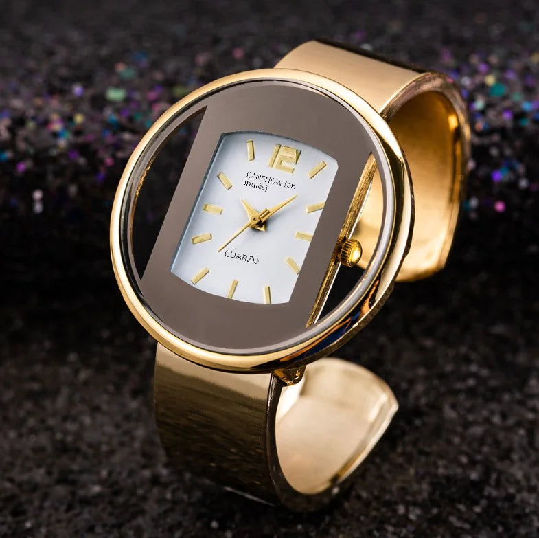 Fashionable Women's Steel Band Quartz Watch Bracelet