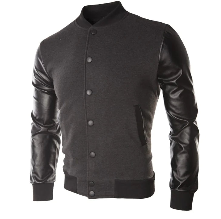 Plus Size Baseball Jacket for Men