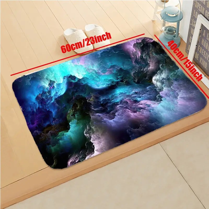 3D Galaxy Space Star Area Rug for Living Room Decor