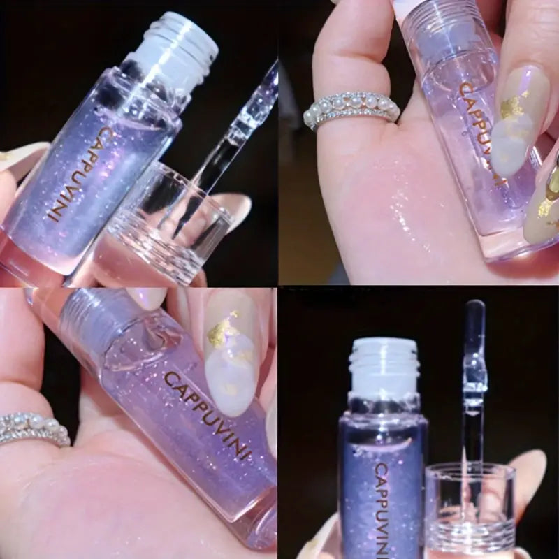 Cappuvini Shiny Crystal Jelly Lip Gloss - Moisturizing Finish