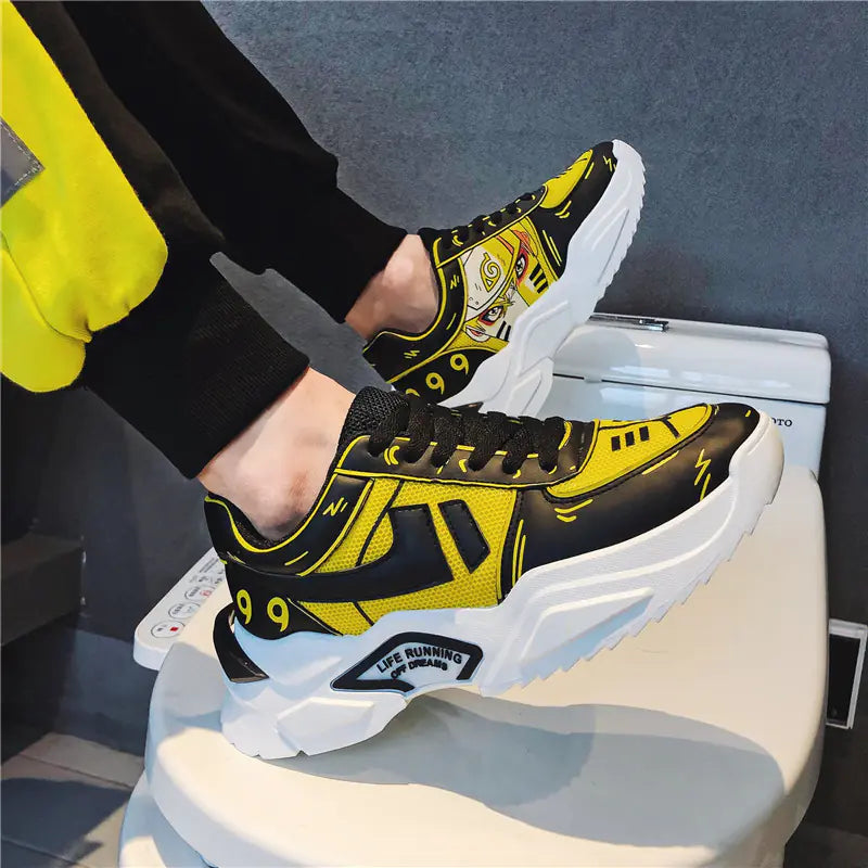 Naruto Themed Casual Sneakers for Men and Students