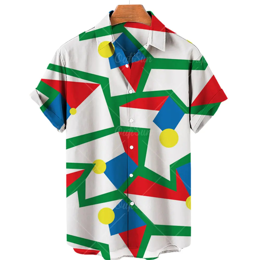 Hawaiian Casual Men's Shirt in Spandex and Polyester