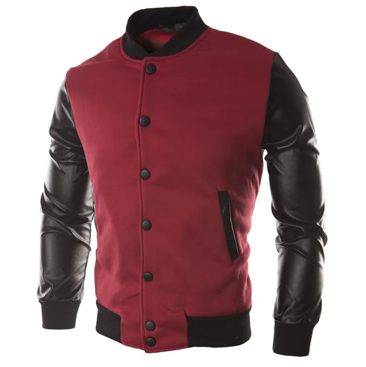 Plus Size Baseball Jacket for Men