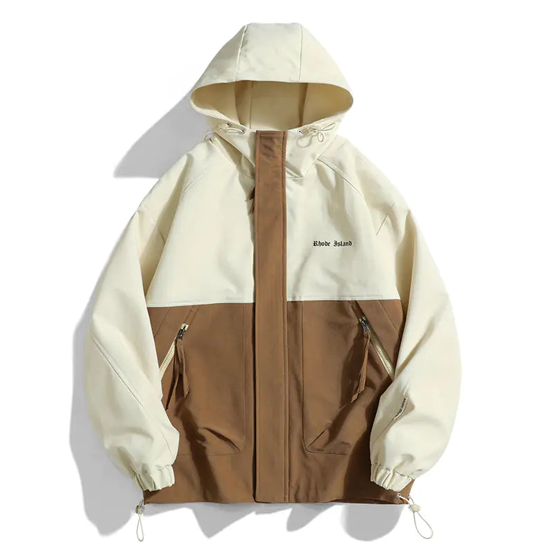 Multicolor Casual Hooded Jacket for Men
