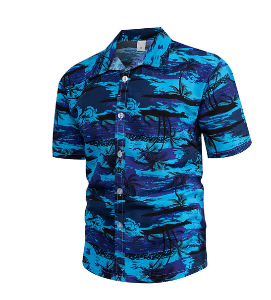 Hawaiian Casual Polyester Men's Shirt for Any Occasion