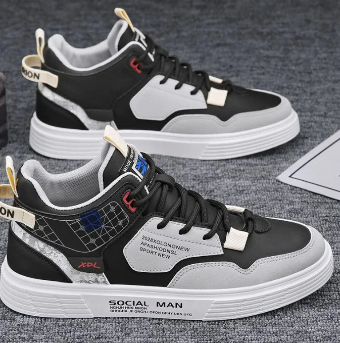 Trendy Mid-top Shock-absorbing Casual Men's Shoes